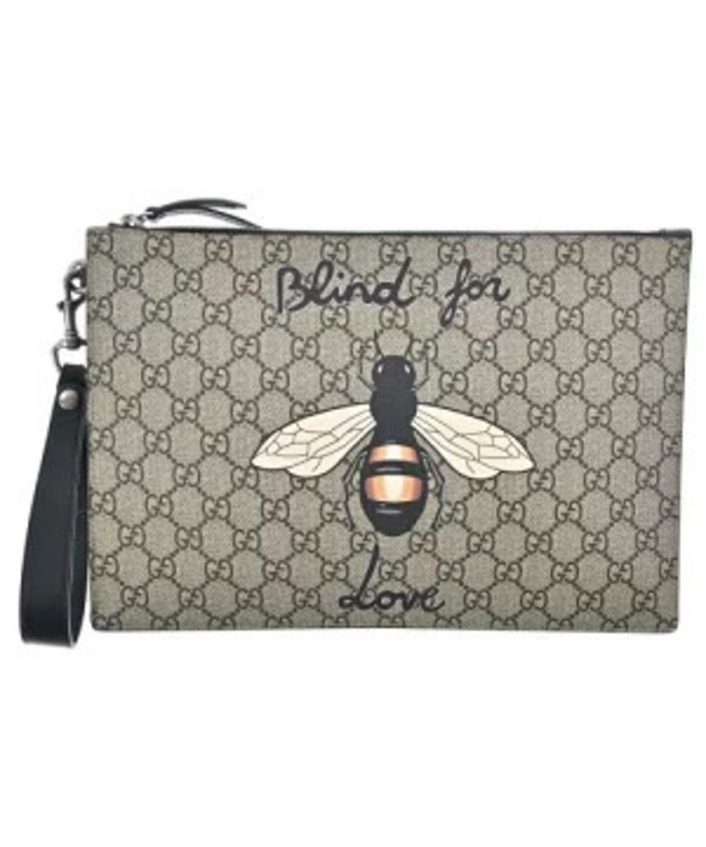 Gucci Clutch Bag Brown All over
